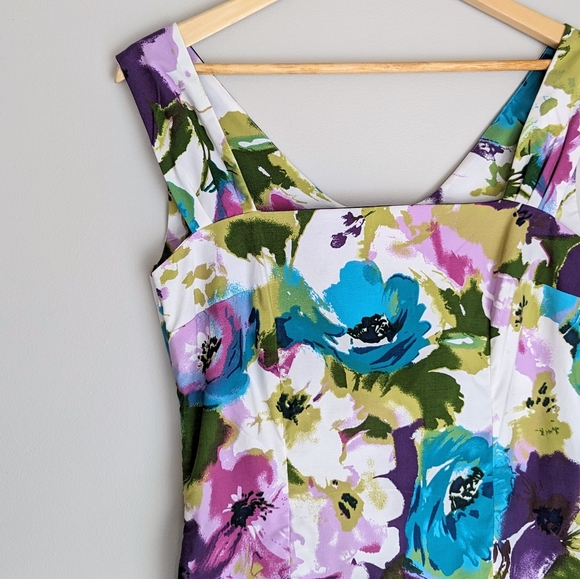 🇨🇦 NWT Gilmour Floral Cotton Dress Made In Canada - Picture 4 of 10